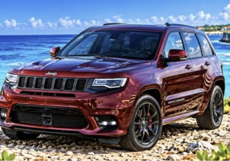 Jeep Grand Cherokee V6 rood met Sunroof 